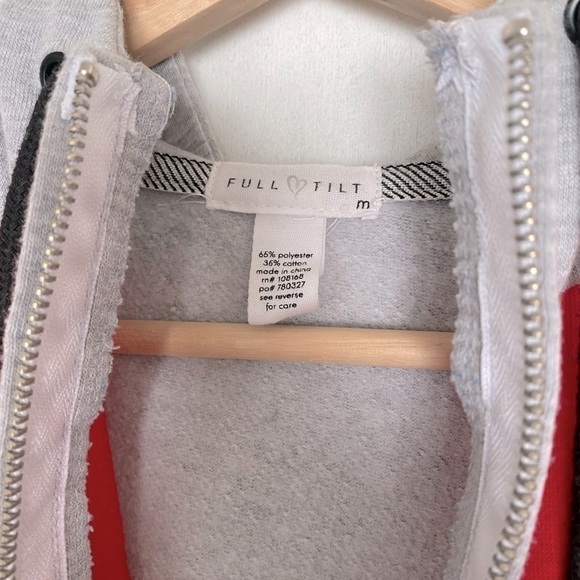 FULL TILT 3/4 ZIP FRONT HOODIE SIZE MEDIUM - Picture 4 of 5